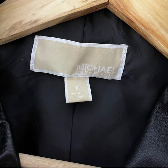 MICHAEL Michael Kors Lamb Leather moto jacket black - P (2) - Picture 10 of 11